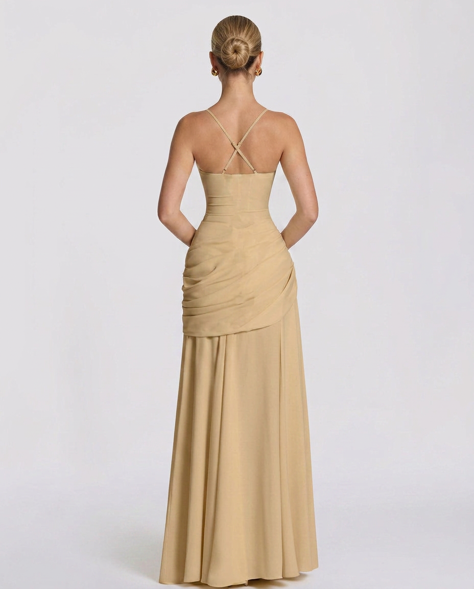 EVIE | Off Shoulder Flowy Maxi Dress