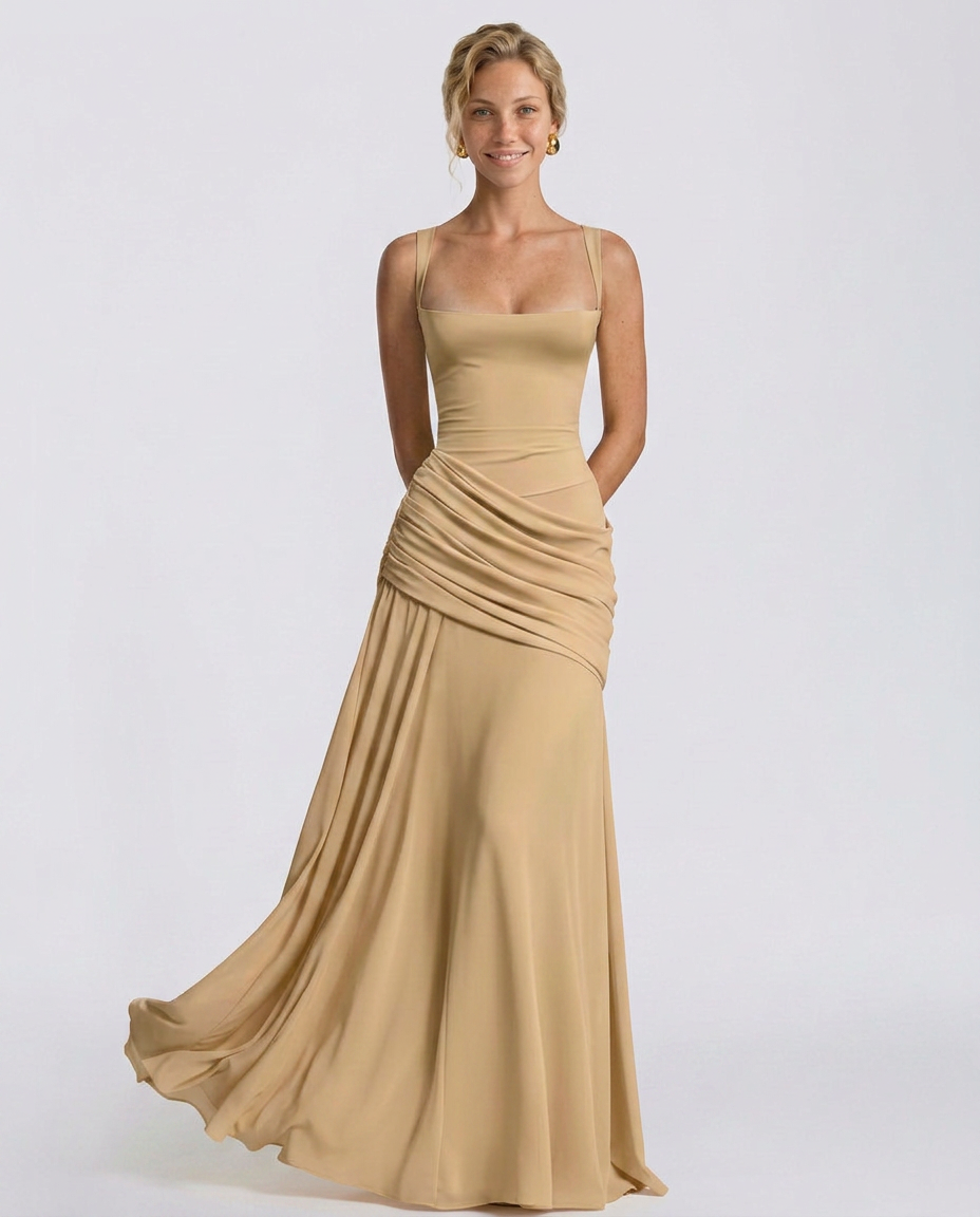 EVIE | Off Shoulder Flowy Maxi Dress