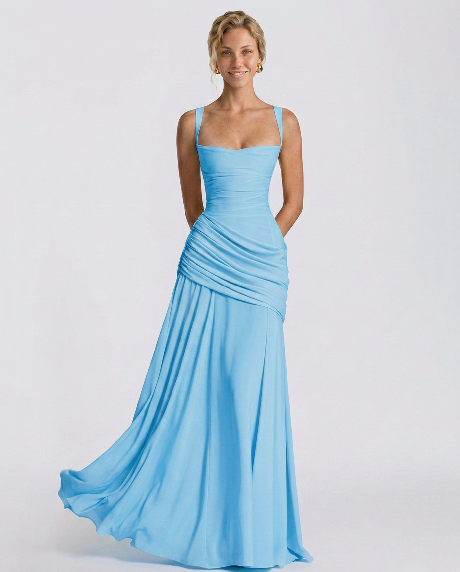 EVIE | Off Shoulder Flowy Maxi Dress