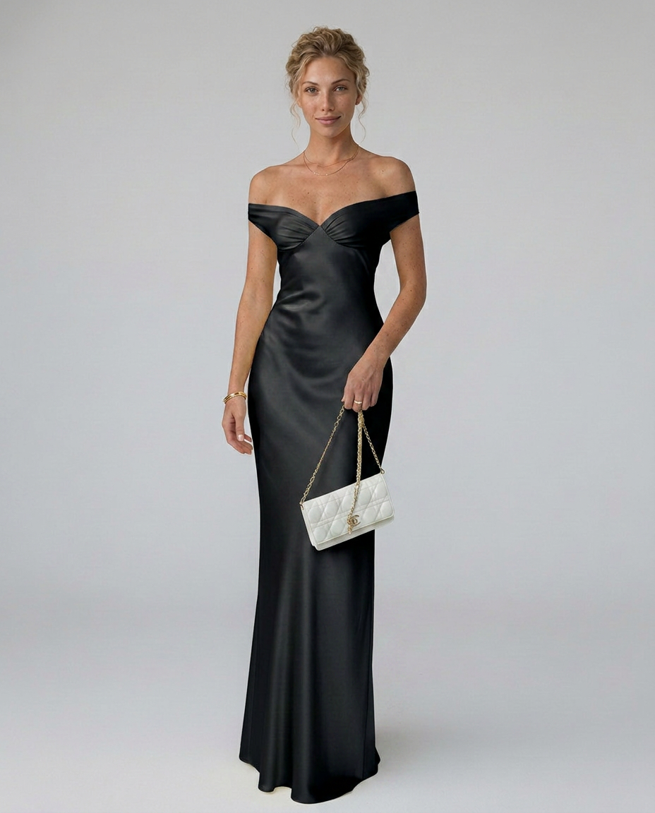 EVIE | Off Shoulder Bodycon Maxi Dress