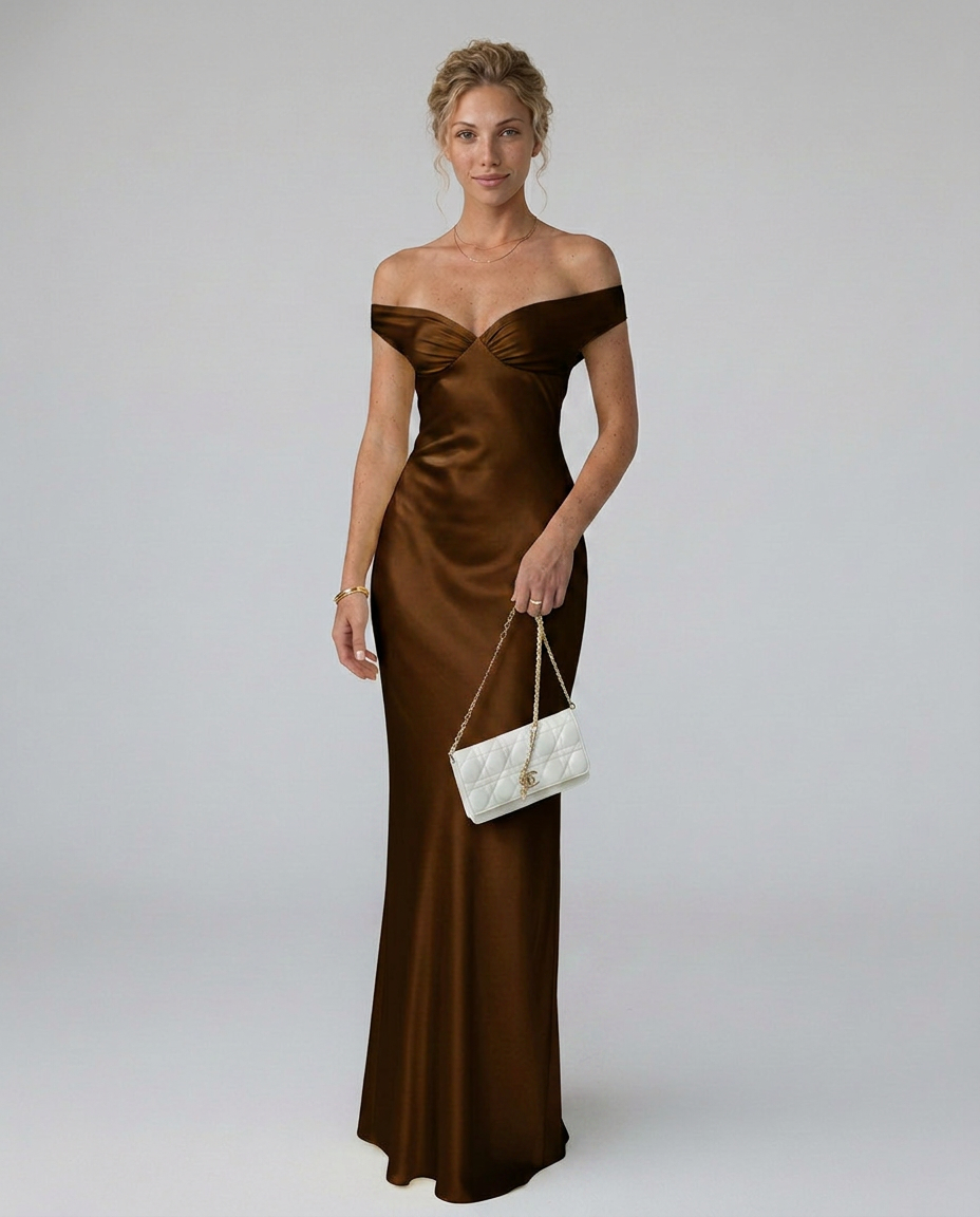 EVIE | Off Shoulder Bodycon Maxi Dress