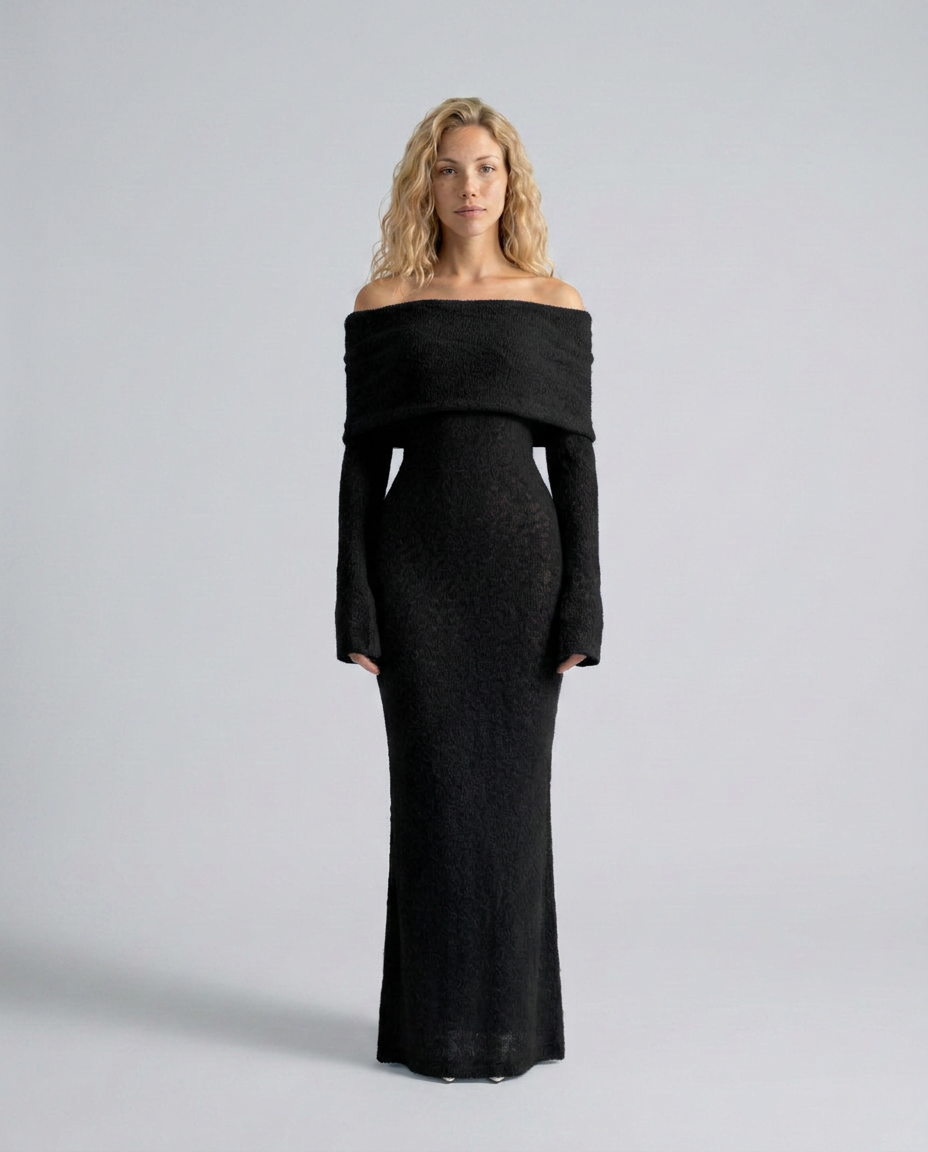 EVIE | Off Shoulder Bodycon Maxi Dress