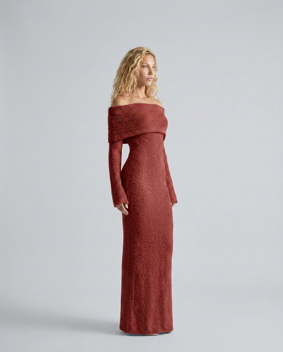 EVIE | Off Shoulder Bodycon Maxi Dress