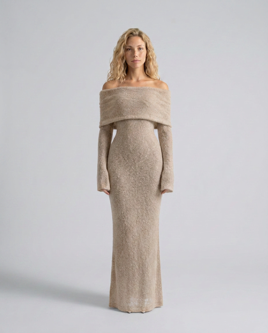 EVIE | Off Shoulder Bodycon Maxi Dress