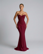 EVIE | Strapless Sequin Maxi Dress
