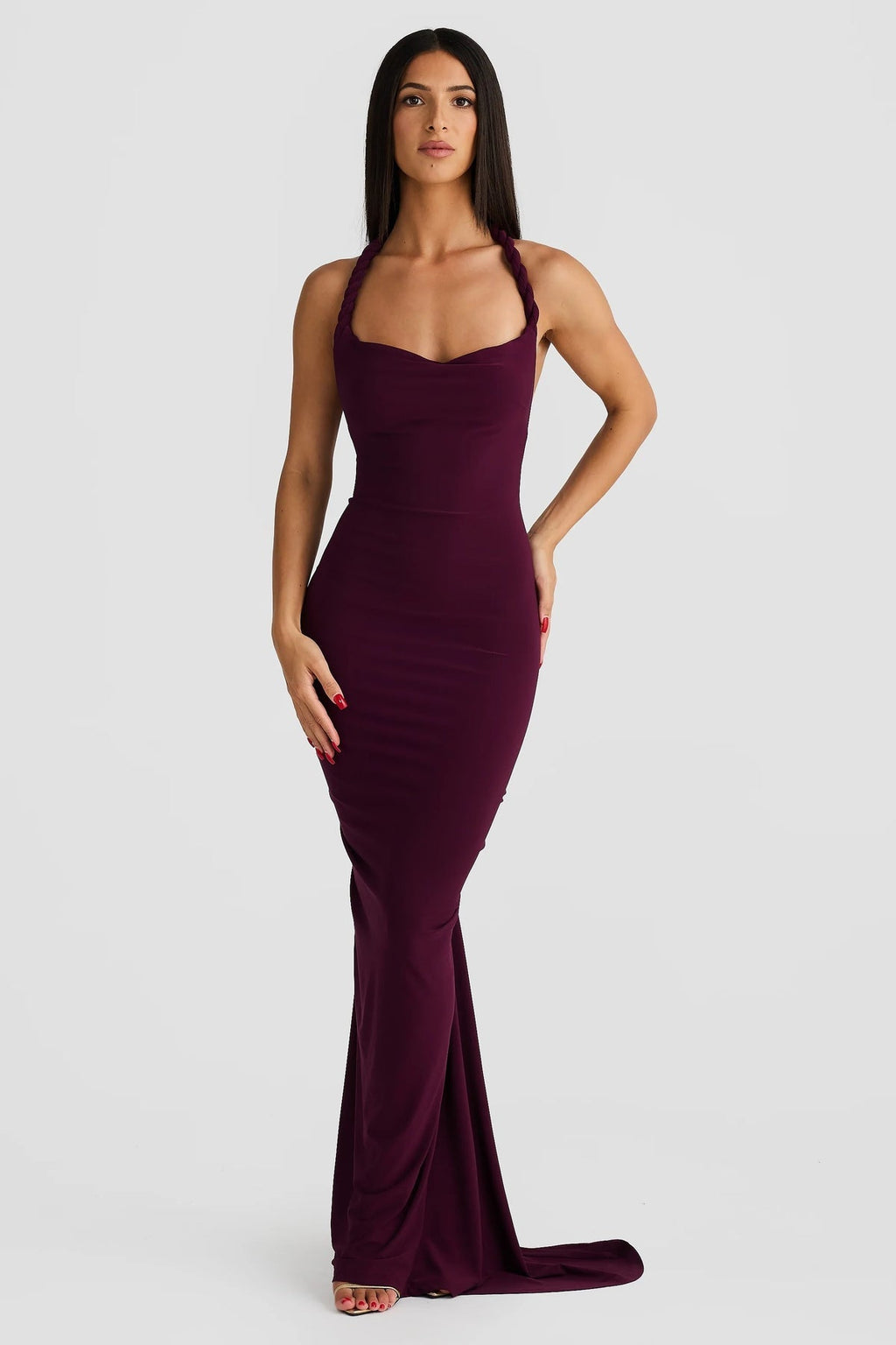 EVIE | One Shoulder Backless Bodycon Maxi Dress