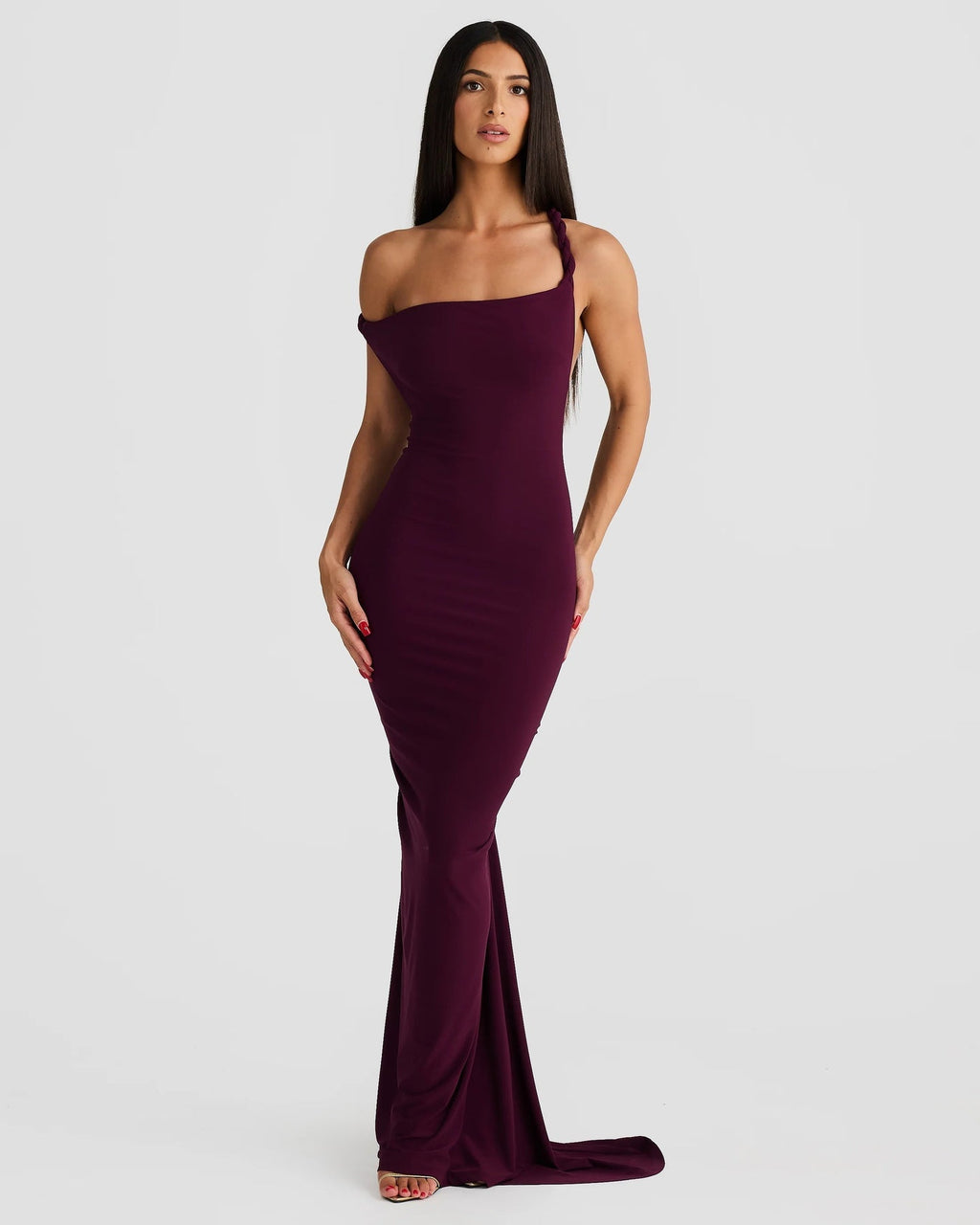 EVIE | One Shoulder Backless Bodycon Maxi Dress