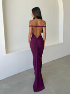 EVIE | One Shoulder Backless Bodycon Maxi Dress