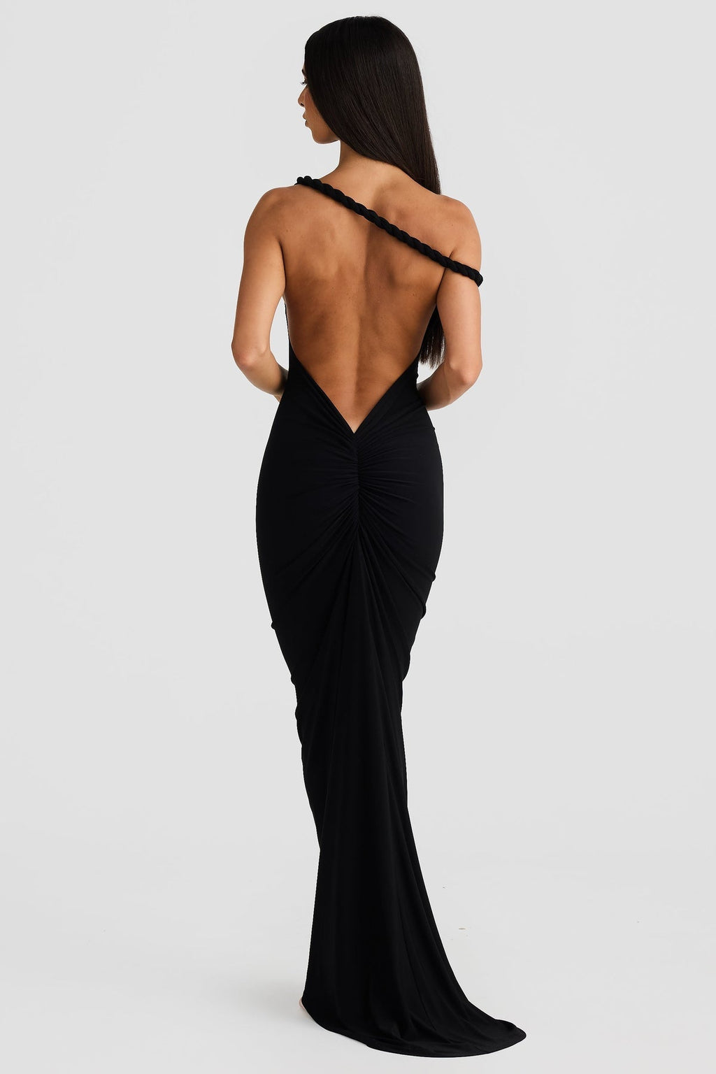 EVIE | One Shoulder Backless Bodycon Maxi Dress