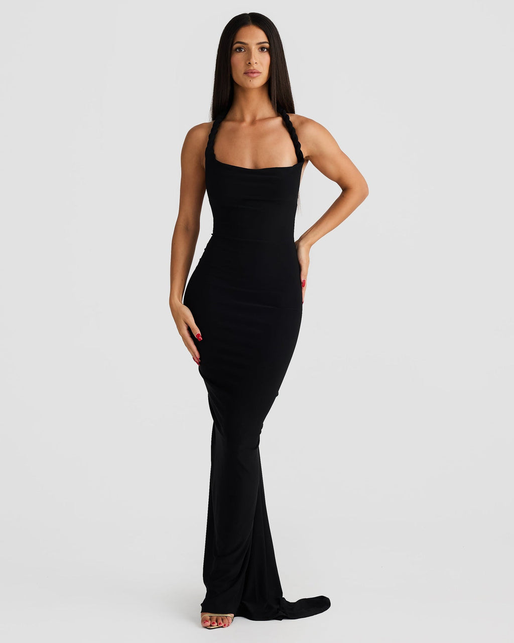 EVIE | One Shoulder Backless Bodycon Maxi Dress