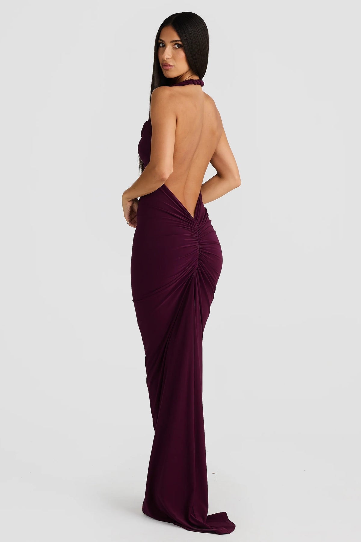 EVIE | One Shoulder Backless Bodycon Maxi Dress