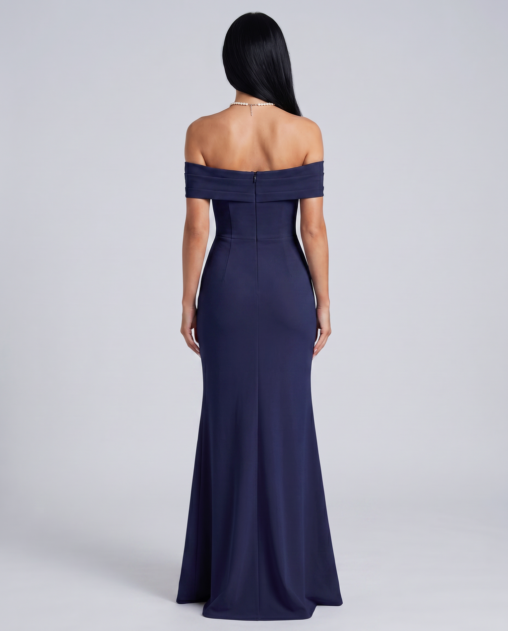 EVIE | Off Shoulder High Slit Bodycon Maxi Dress