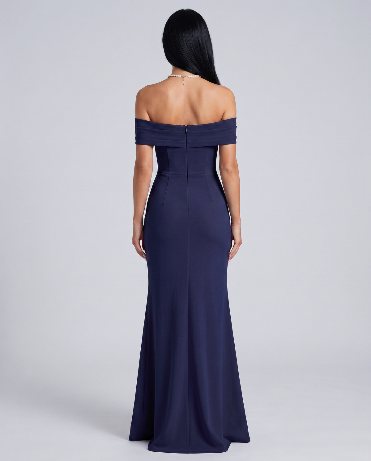 EVIE | Off Shoulder High Slit Bodycon Maxi Dress