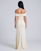 EVIE | Off Shoulder High Slit Bodycon Maxi Dress