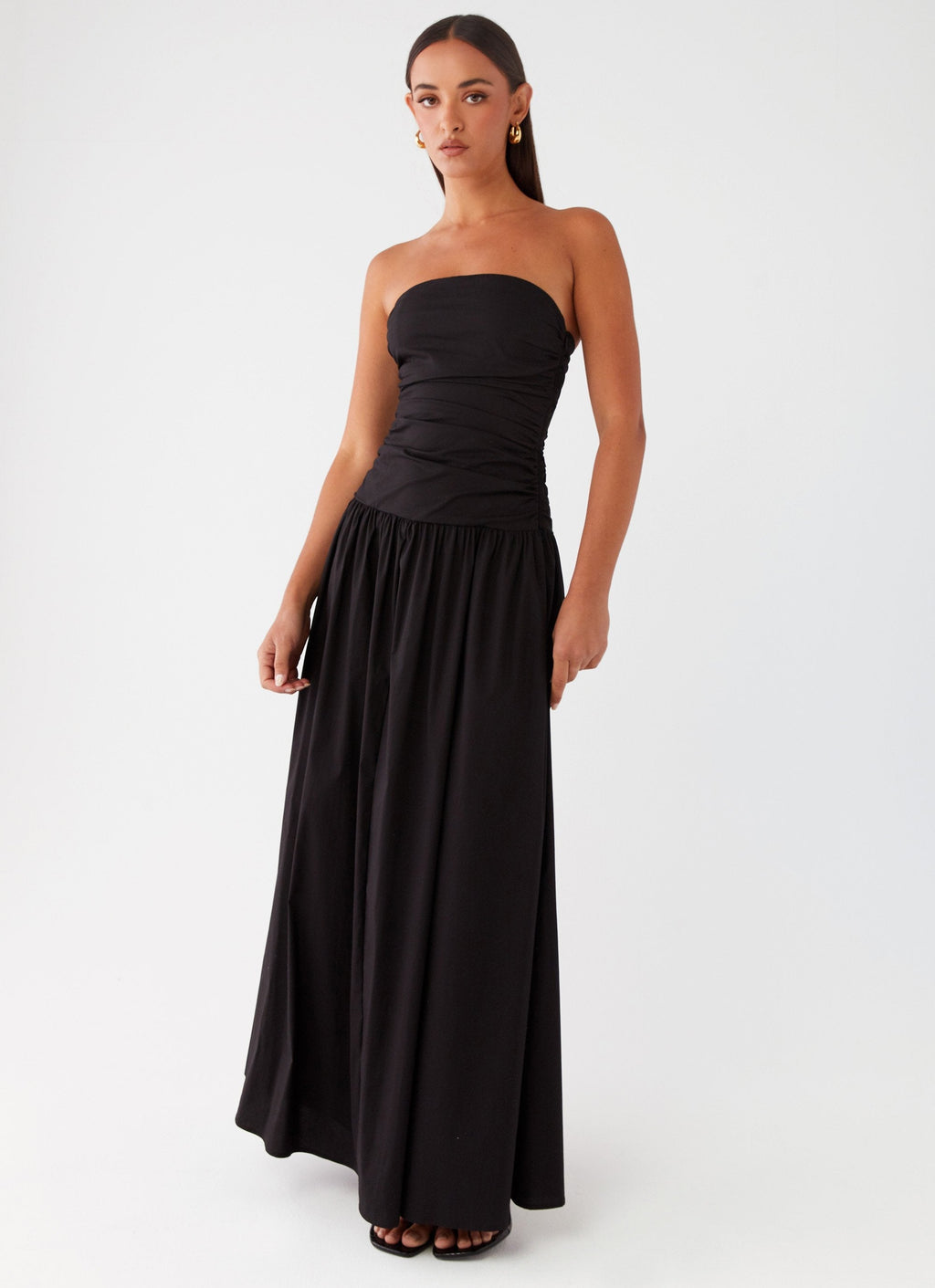 EVIE | Cowl Neck Slinky Bias Cut Maxi Dress
