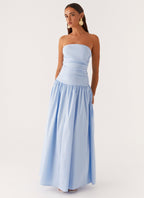 EVIE | Cowl Neck Slinky Bias Cut Maxi Dress