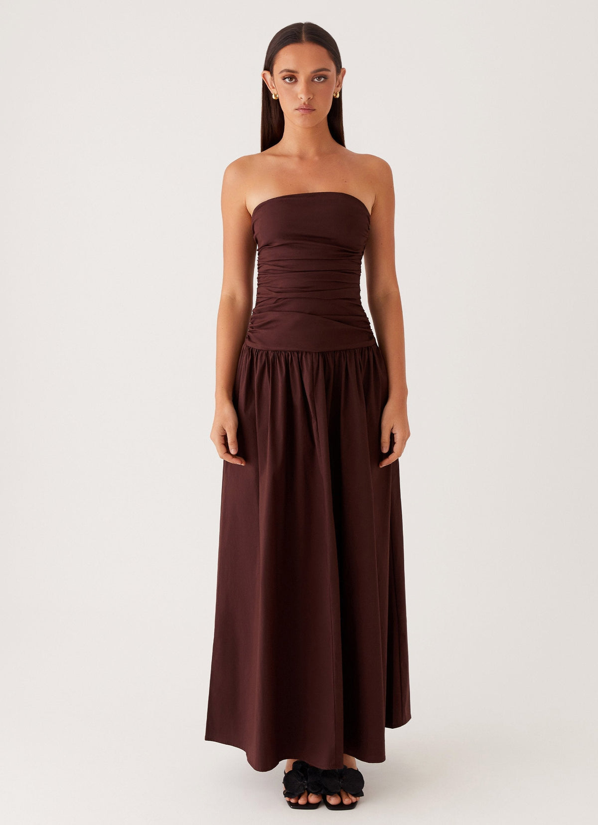 EVIE | Cowl Neck Slinky Bias Cut Maxi Dress