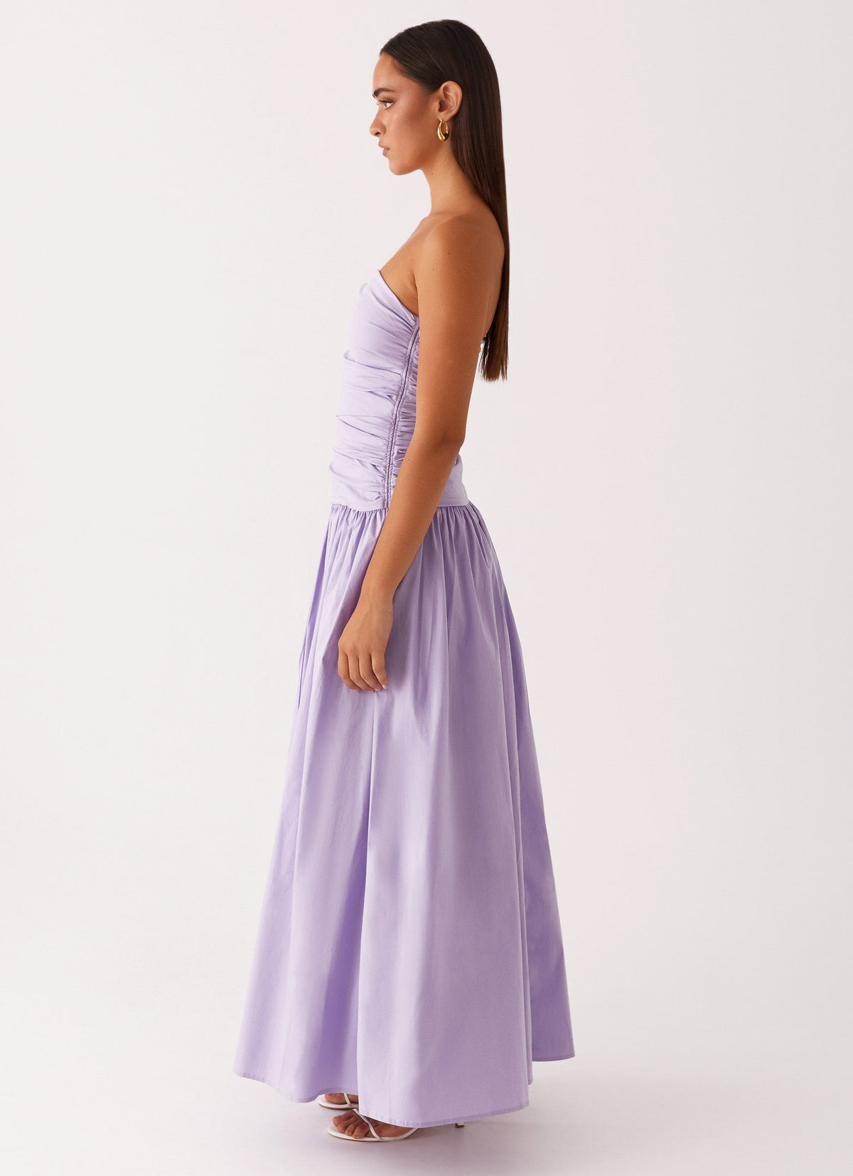 EVIE | Cowl Neck Slinky Bias Cut Maxi Dress