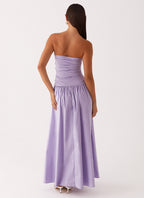 EVIE | Cowl Neck Slinky Bias Cut Maxi Dress