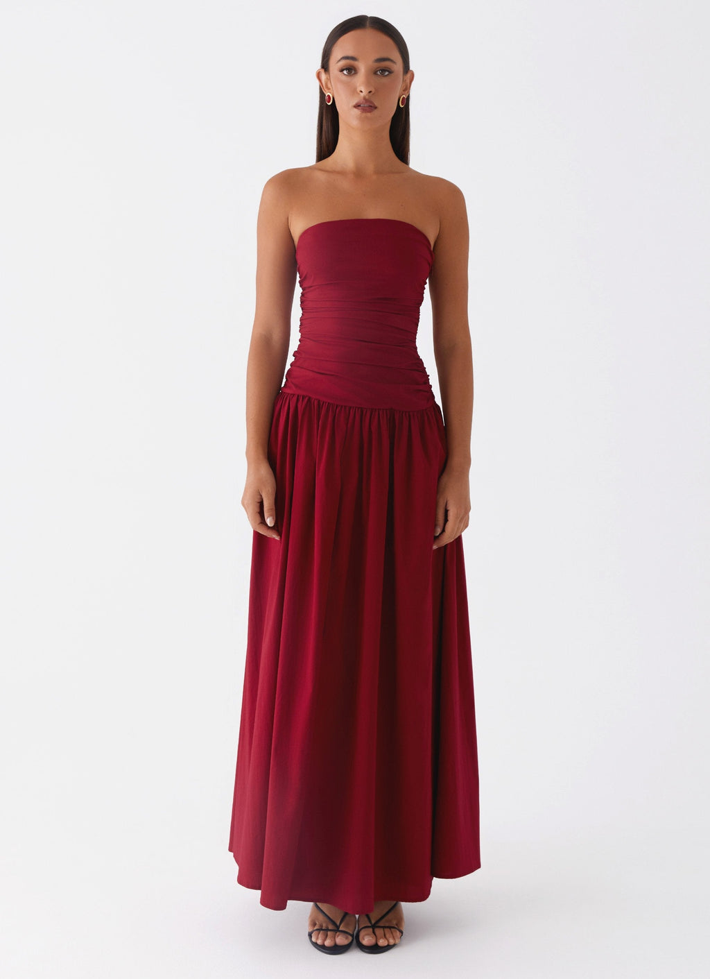 EVIE | Cowl Neck Slinky Bias Cut Maxi Dress