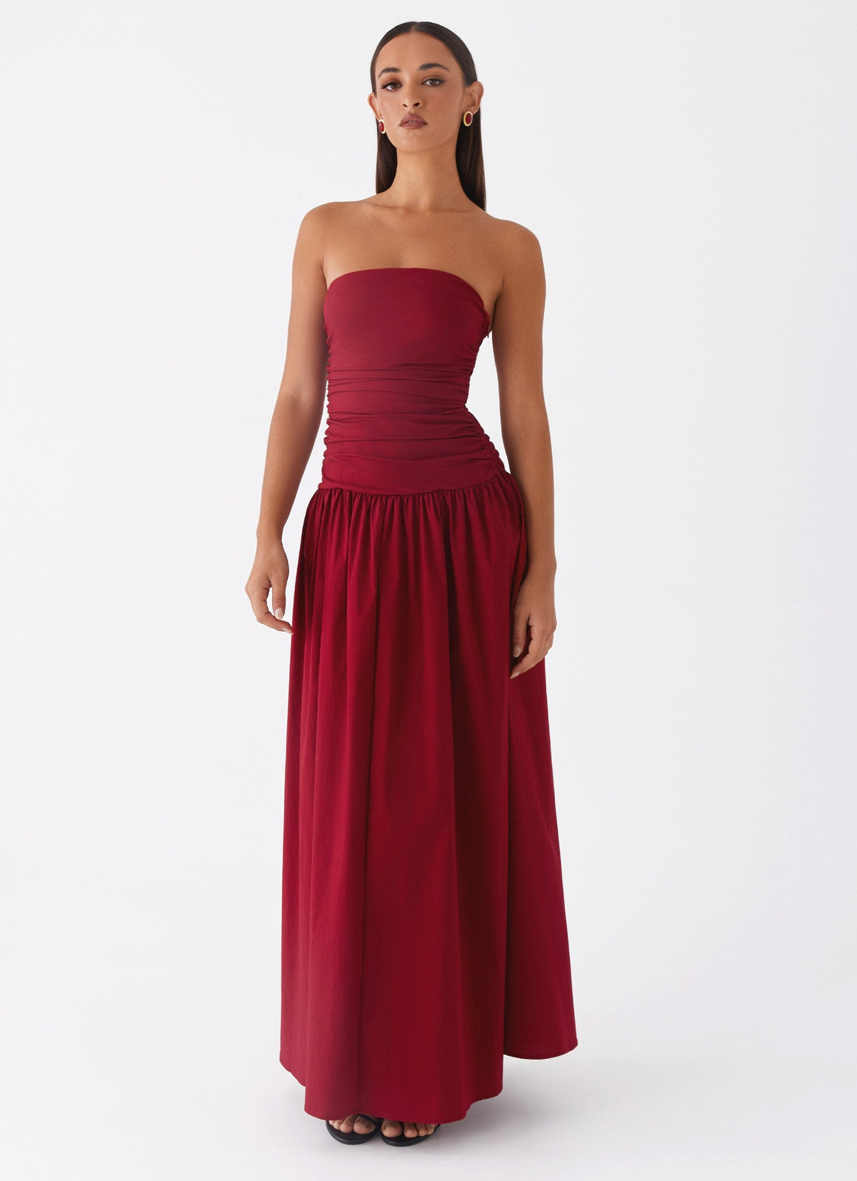 EVIE | Cowl Neck Slinky Bias Cut Maxi Dress