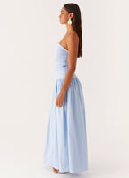 EVIE | Cowl Neck Slinky Bias Cut Maxi Dress