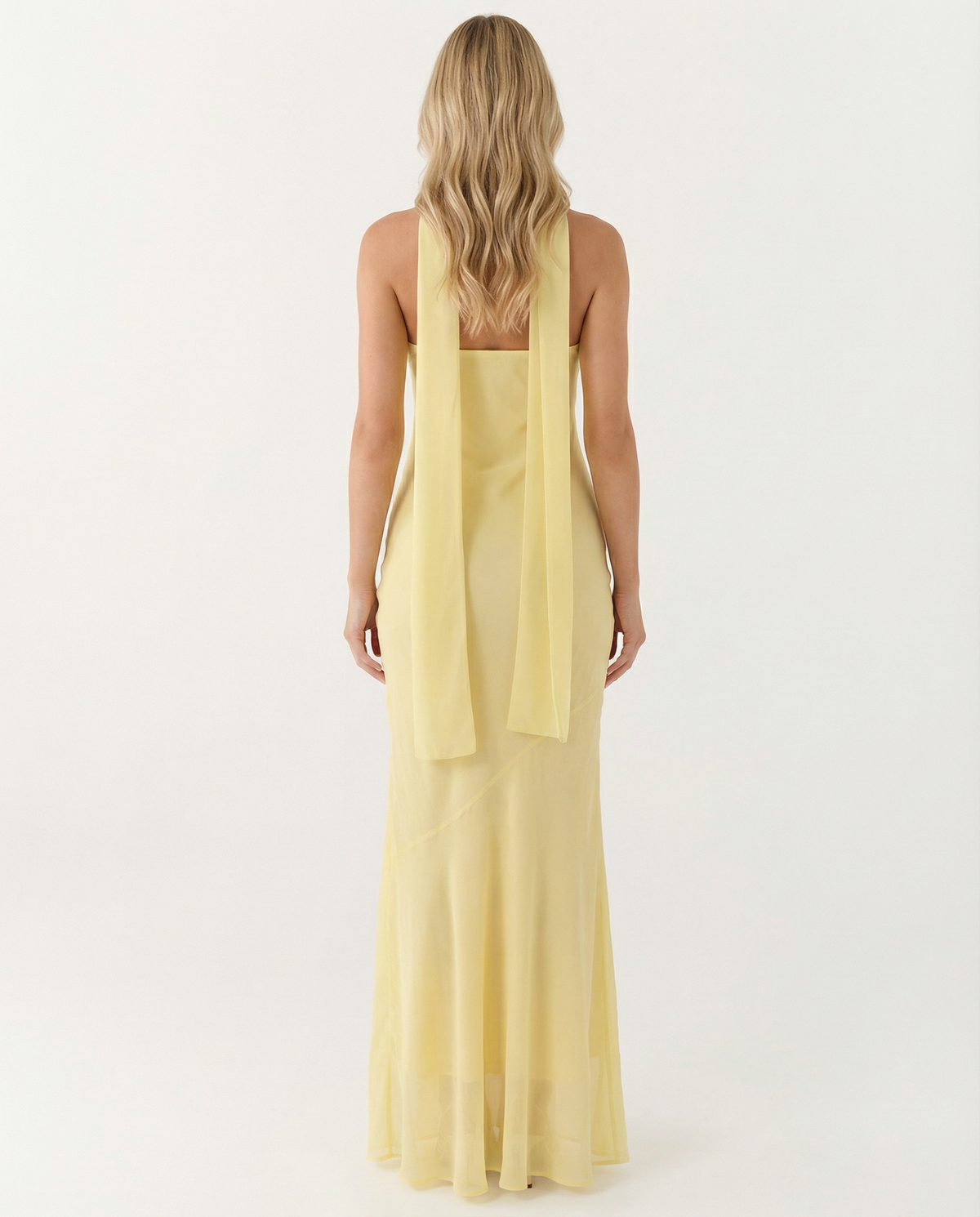 EVIE | Floral Strapless Chiffon Maxi Dress with Scarf