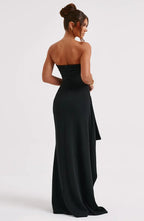 EVIE | Strapless Twisted Maxi Dress