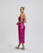 EVIE | Sequin Bodycon Midi Dress