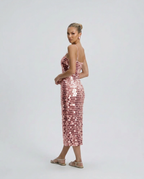 EVIE | Sequin Bodycon Midi Dress