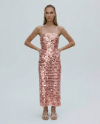 EVIE | Sequin Bodycon Midi Dress