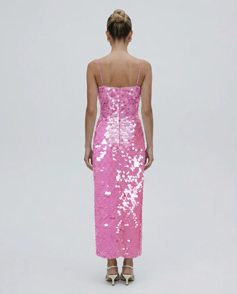 EVIE | Sequin Bodycon Midi Dress