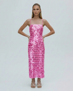 EVIE | Sequin Bodycon Midi Dress