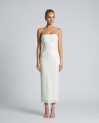EVIE | Sequin Bodycon Midi Dress