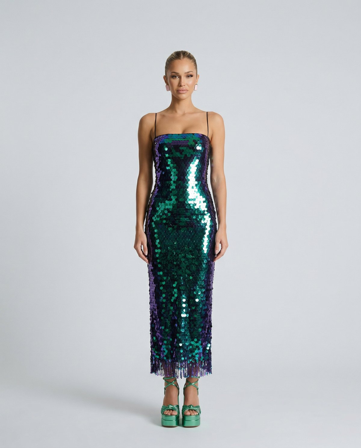 EVIE | Sequin Bodycon Midi Dress
