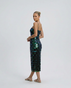 EVIE | Sequin Bodycon Midi Dress