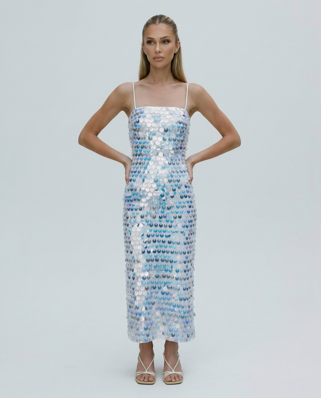 EVIE | Sequin Bodycon Midi Dress