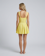 EVIE | Corset Waist Flared Skirt Mini Dress