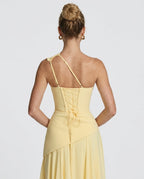 EVIE | Halter Neck Flowy Maxi Dress