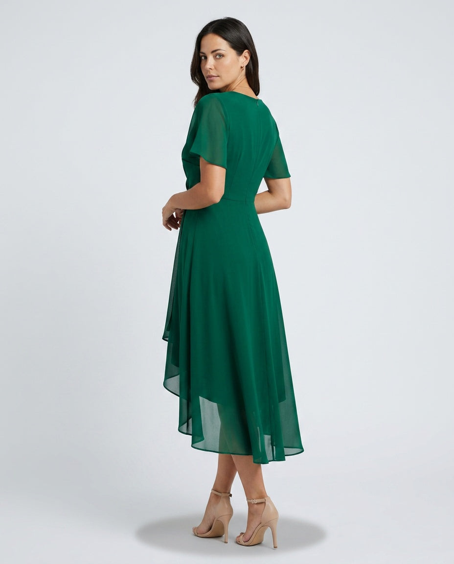EVIE | Floral Lace Sleeveless Midi Dress