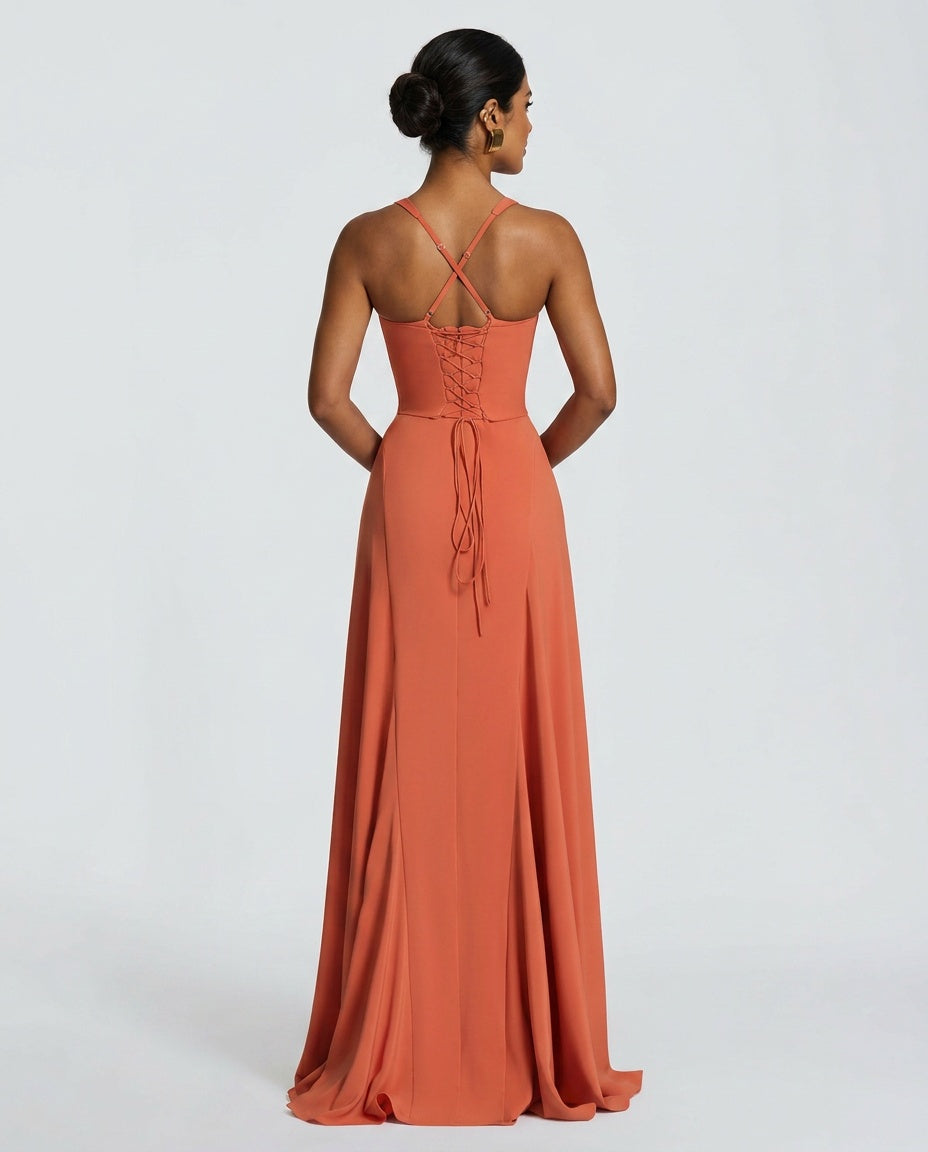 EVIE | Tiered Ruffle Sleeveless Maxi Dress