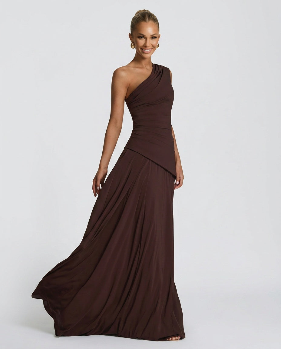 EVIE | Halter Neck Flowy Maxi Dress