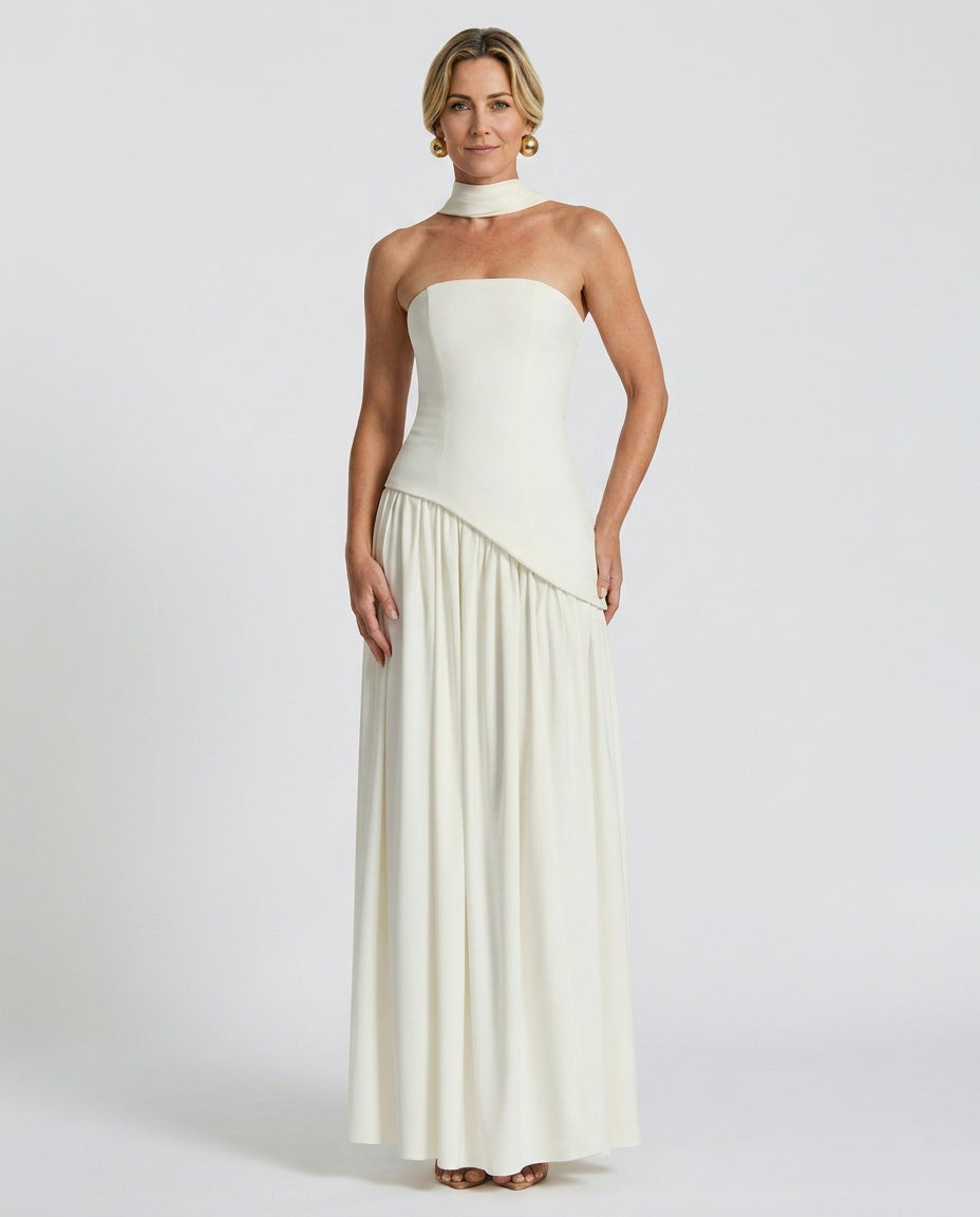 EVIE | Wrap Tie Waist Sleeveless Maxi Dress