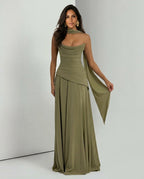 EVIE | One Shoulder Ruched Bodycon Maxi Dress