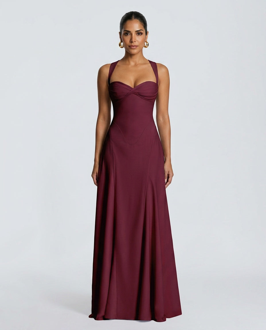 EVIE | Tiered Ruffle Sleeveless Maxi Dress