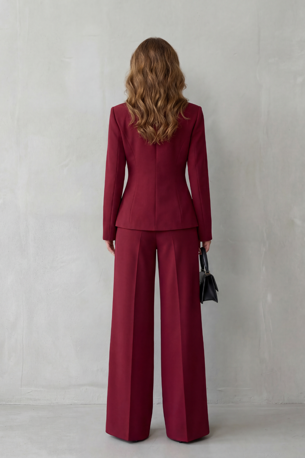 EVIE | Sculpted Waist Long Sleeve Tailored Suit Set