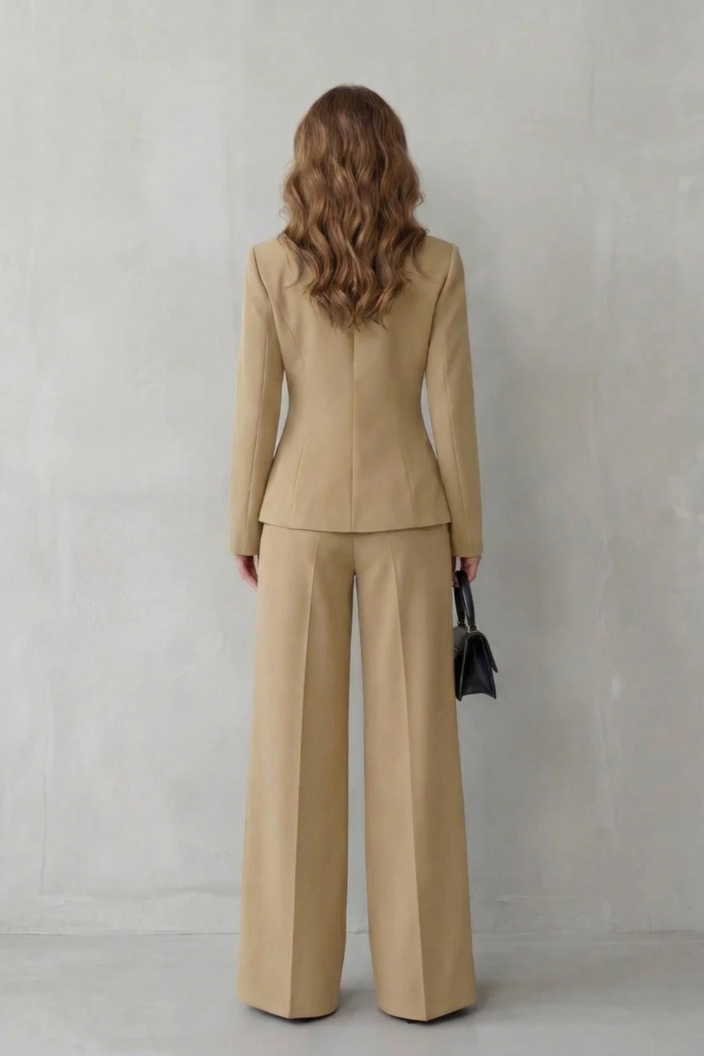 EVIE | Sculpted Waist Long Sleeve Tailored Suit Set