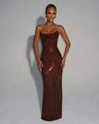 EVIE | Lace Trim Sleeveless Maxi Dress