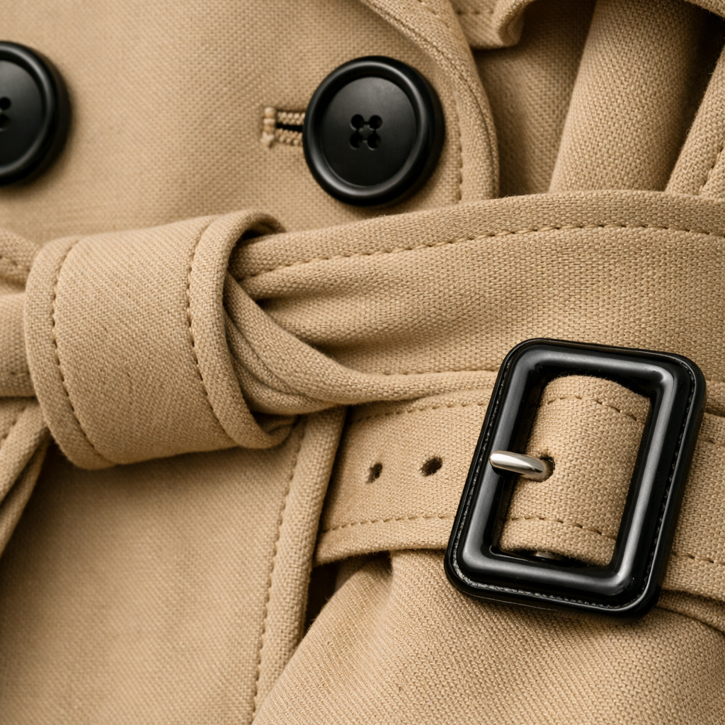 EVIE | Belted Tailored Long Trench Coat