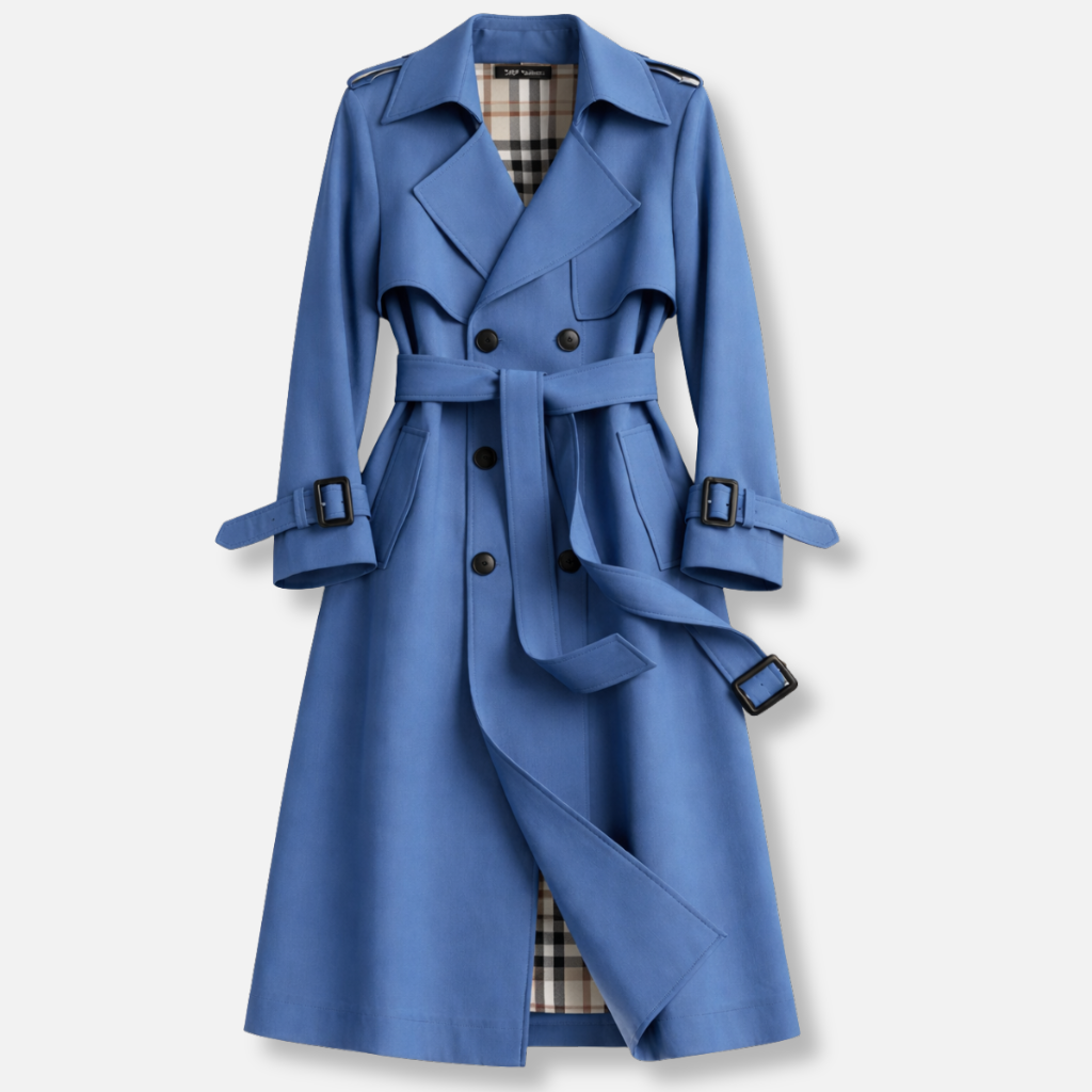 EVIE | Belted Tailored Long Trench Coat